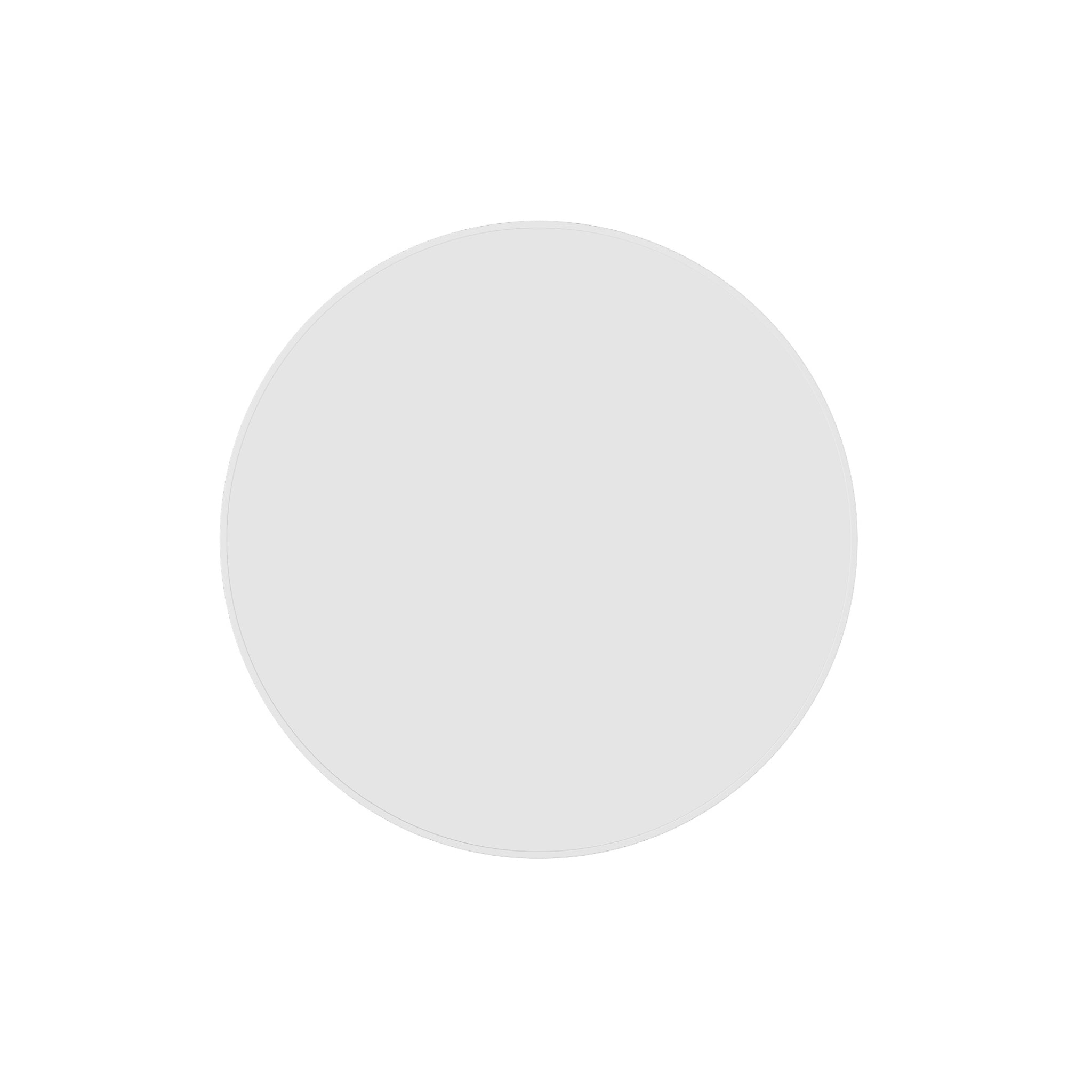 THERMOGROUP ABLAZE ROUND WHITE FRAMED MIRROR 600MM