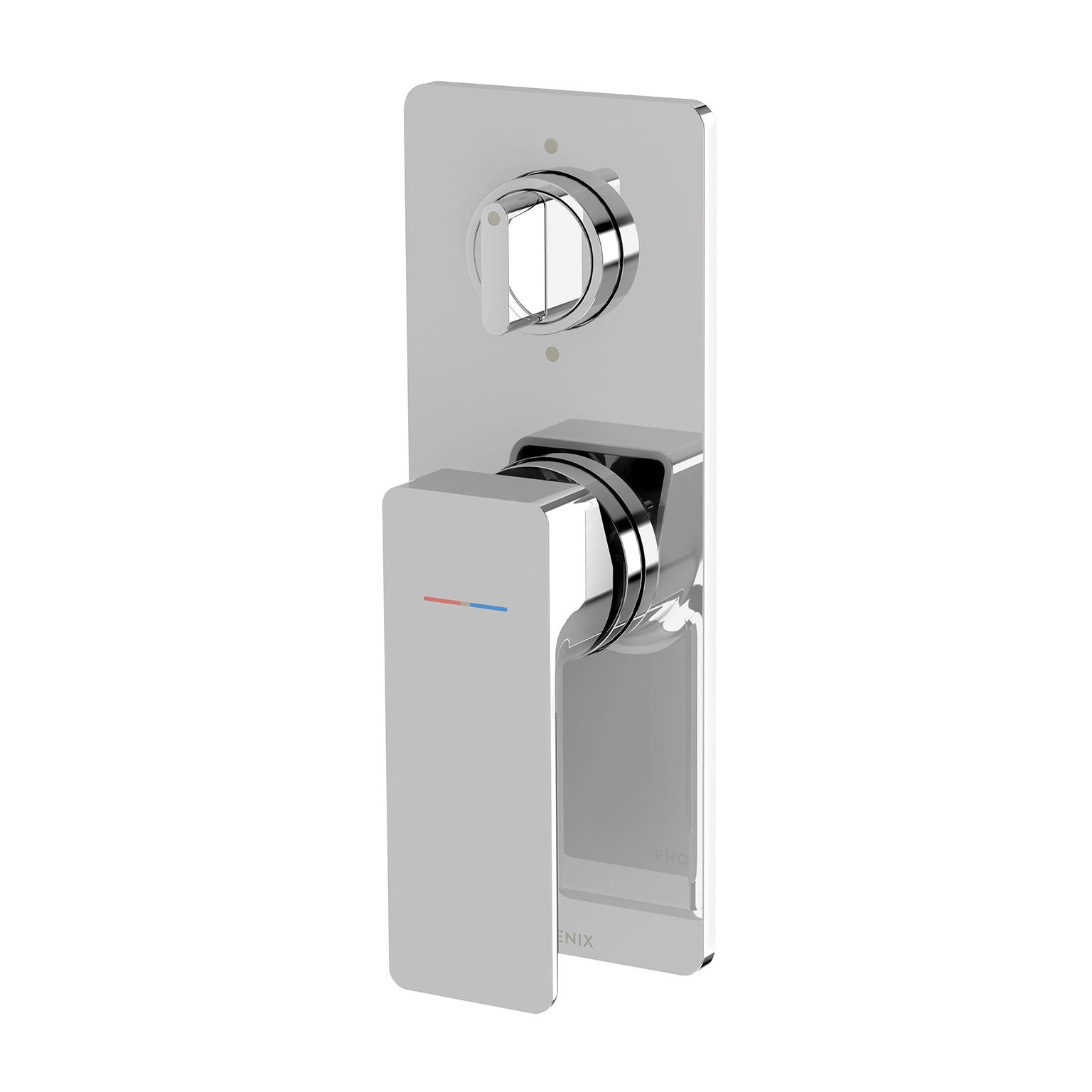 PHOENIX GLOSS MKII SWITCHMIX SHOWER / BATH DIVERTER MIXER FIT-OFF AND ROUGH-IN KIT 170MM CHROME