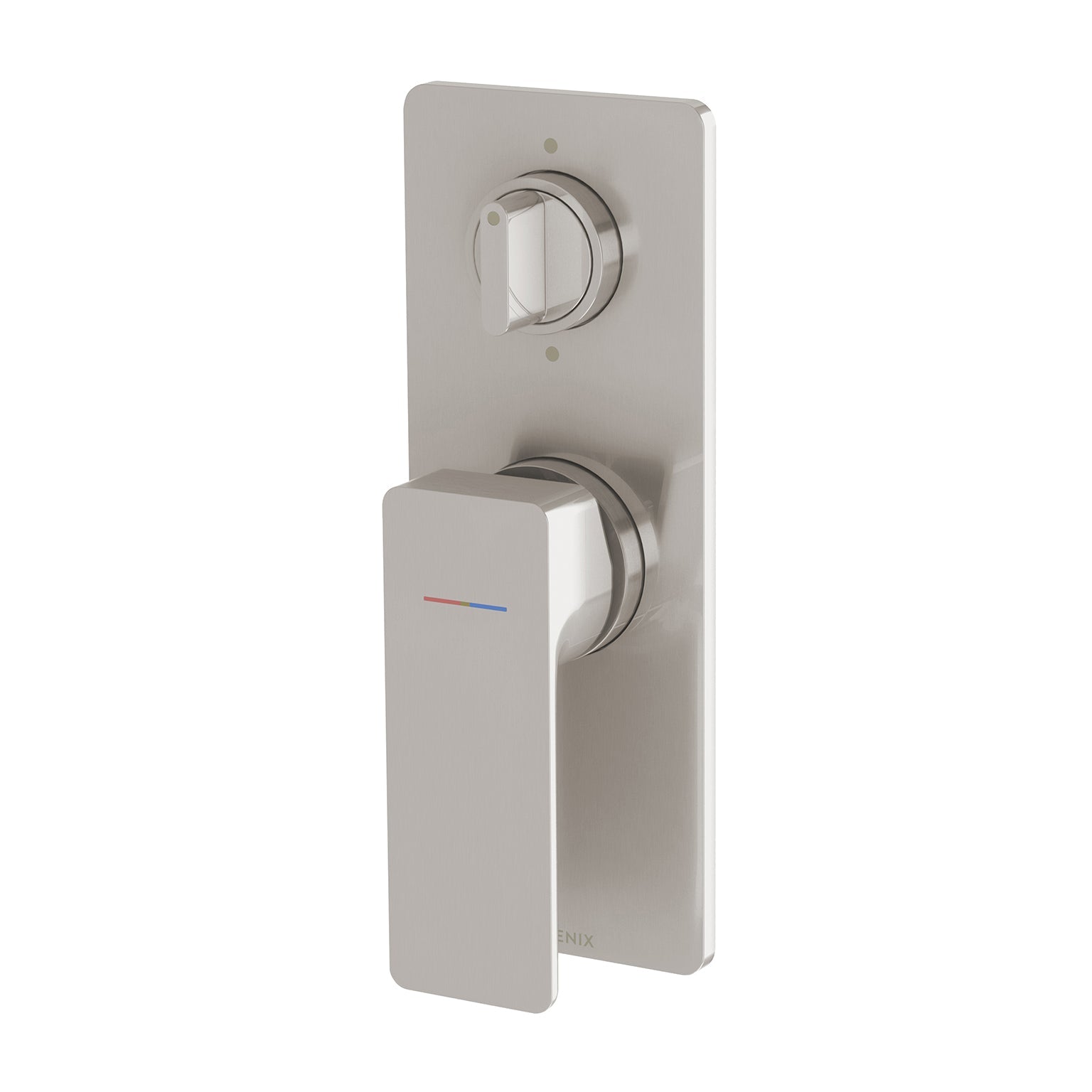 PHOENIX GLOSS MKII SWITCHMIX SHOWER / BATH DIVERTER MIXER FIT-OFF AND ROUGH-IN KIT BRUSHED NICKEL