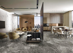 MUSES MISTERY DARK GREY MATTE 600X1200MM RECTANGULAR TILE (PER BOX)