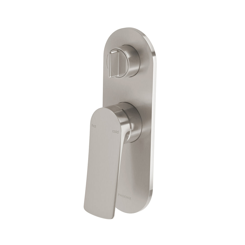 PHOENIX KUSABI SWITCHMIX SHOWER/BATH DIVERTER MIXER COMPLETE KIT BRUSHED NICKEL