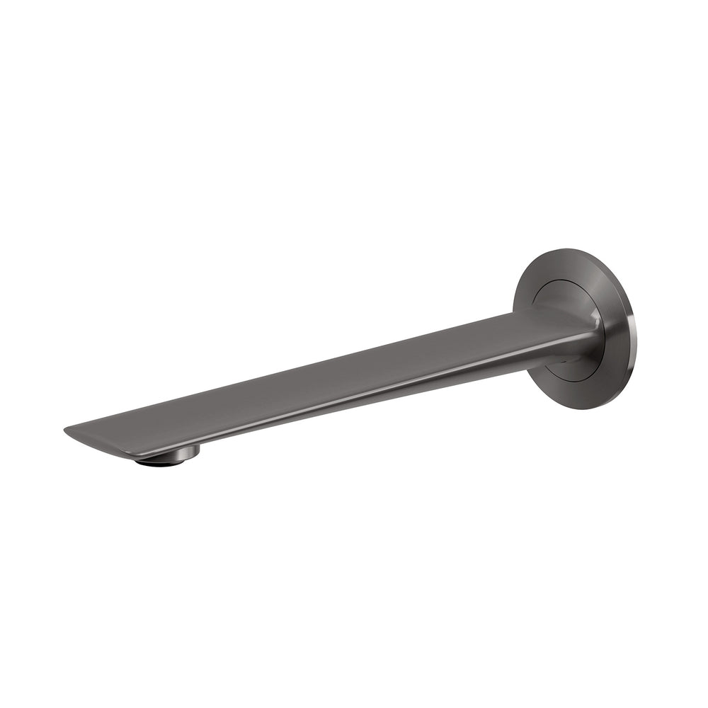PHOENIX KUSABI WALL BASIN/BATH OUTLET 200MM BRUSHED CARBON