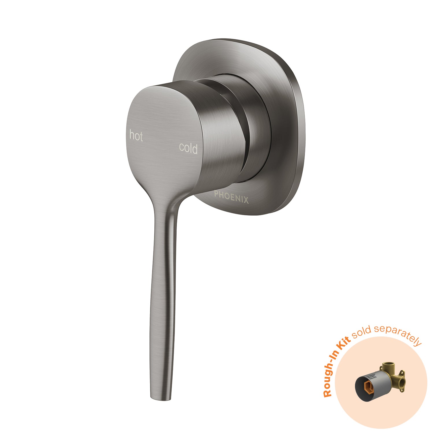PHOENIX VASK SWITCHMIX SHOWER / WALL MIXER FIT OFF KIT ONLY BRUSHED NICKEL