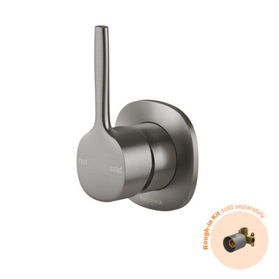 PHOENIX VASK LEAD FREE SWITCHMIX SHOWER / WALL MIXER PIN UP FIT OFF KIT ONLY BRUSHED CARBON
