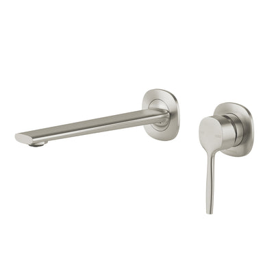 PHOENIX VASK SWITCHMIX LEAD FREE WALL BASIN / BATH MIXER SET COMPLETE KIT 199MM BRUSHED NICKEL
