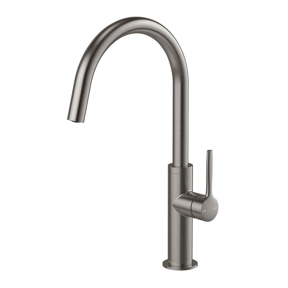 PHOENIX VASK SINK MIXER 361MM BRUSHED CARBON