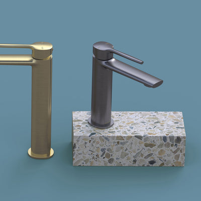 PHOENIX VASK LEAD FREE BASIN MIXER 175MM BRUSHED CARBON