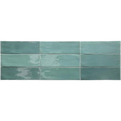 ELITE IMPORTERS TABARCA TURQUESA GLOSS 75X230MM RECTANGLE TILE (PER BOX)