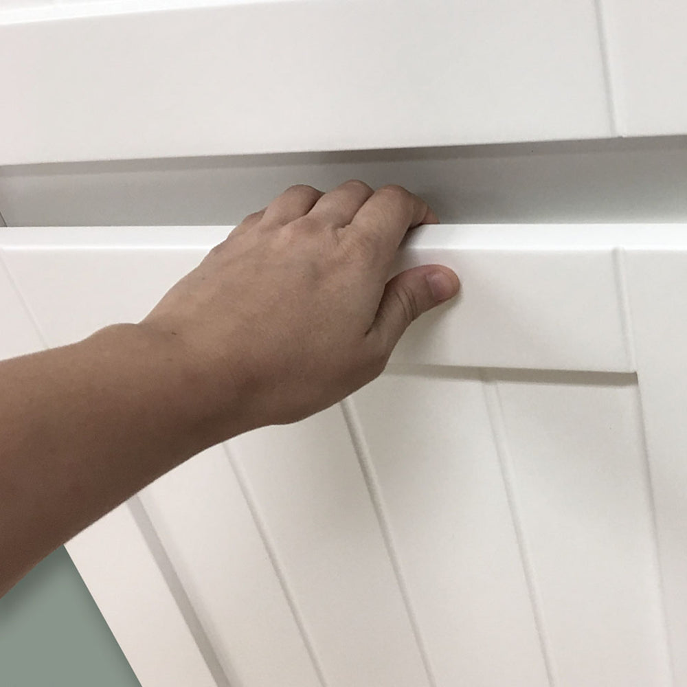 FIENZA HAMPTON TALL BOY SATIN WHITE 400X1400MM