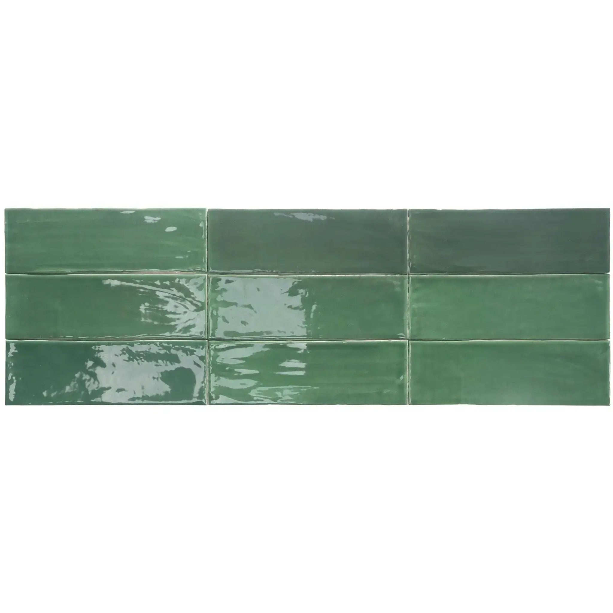 ELITE IMPORTERS TABARCA VERDE GLOSS 75X230MM RECTANGLE TILE (PER BOX)