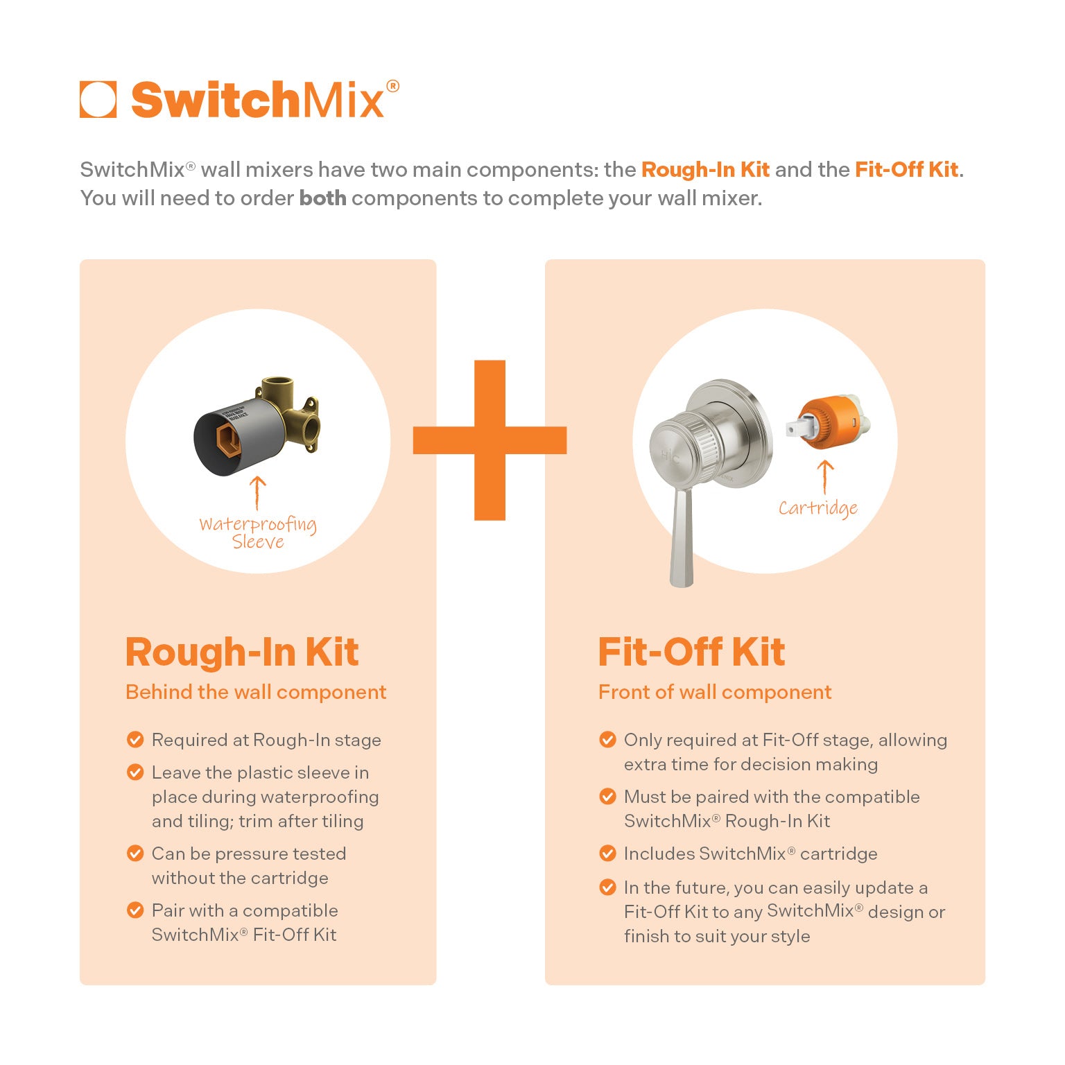 PHOENIX WILTERN SWITCHMIX SHOWER / WALL MIXER FIT OFF KIT ONLY CHROME