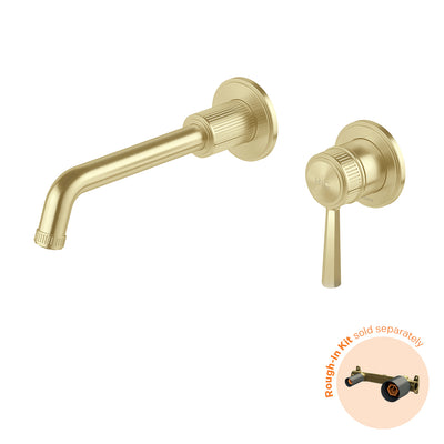 PHOENIX WILTERN SWITCHMIX LEAD FREE WALL BASIN / BATH MIXER SET FIT OFF KIT ONLY 190MM BRUSHED GOLD