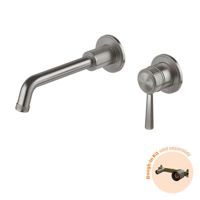 PHOENIX WILTERN SWITCHMIX LEAD FREE WALL BASIN / BATH MIXER SET FIT OFF KIT ONLY 190MM BRUSHED CARBON