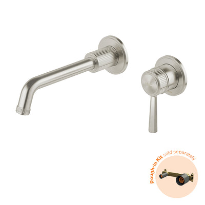 PHOENIX WILTERN SWITCHMIX LEAD FREE WALL BASIN / BATH MIXER SET FIT OFF KIT ONLY 190MM BRUSHED NICKEL