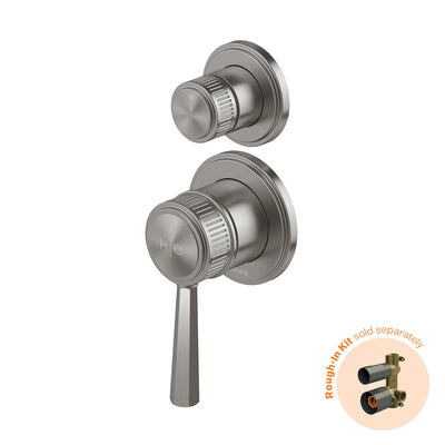 PHOENIX WILTERN LEAD FREE SWITHMIX SHOWER / BATH WITH DIVERTER MIXER FIT OFF KIT ONLY BRUSHED CARBON