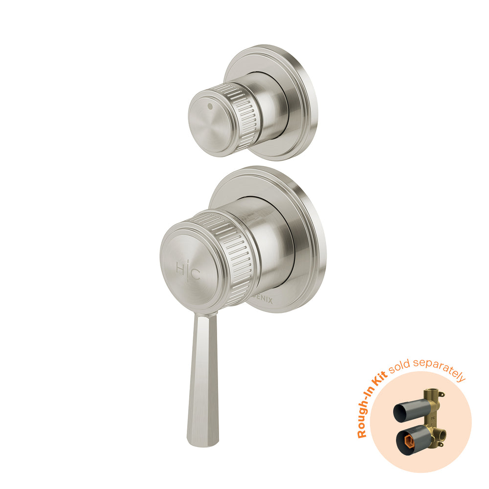 PHOENIX WILTERN SWITHMIX SHOWER / BATH WITH DIVERTER MIXER FIT OFF KIT ONLY BRUSHED NICKEL