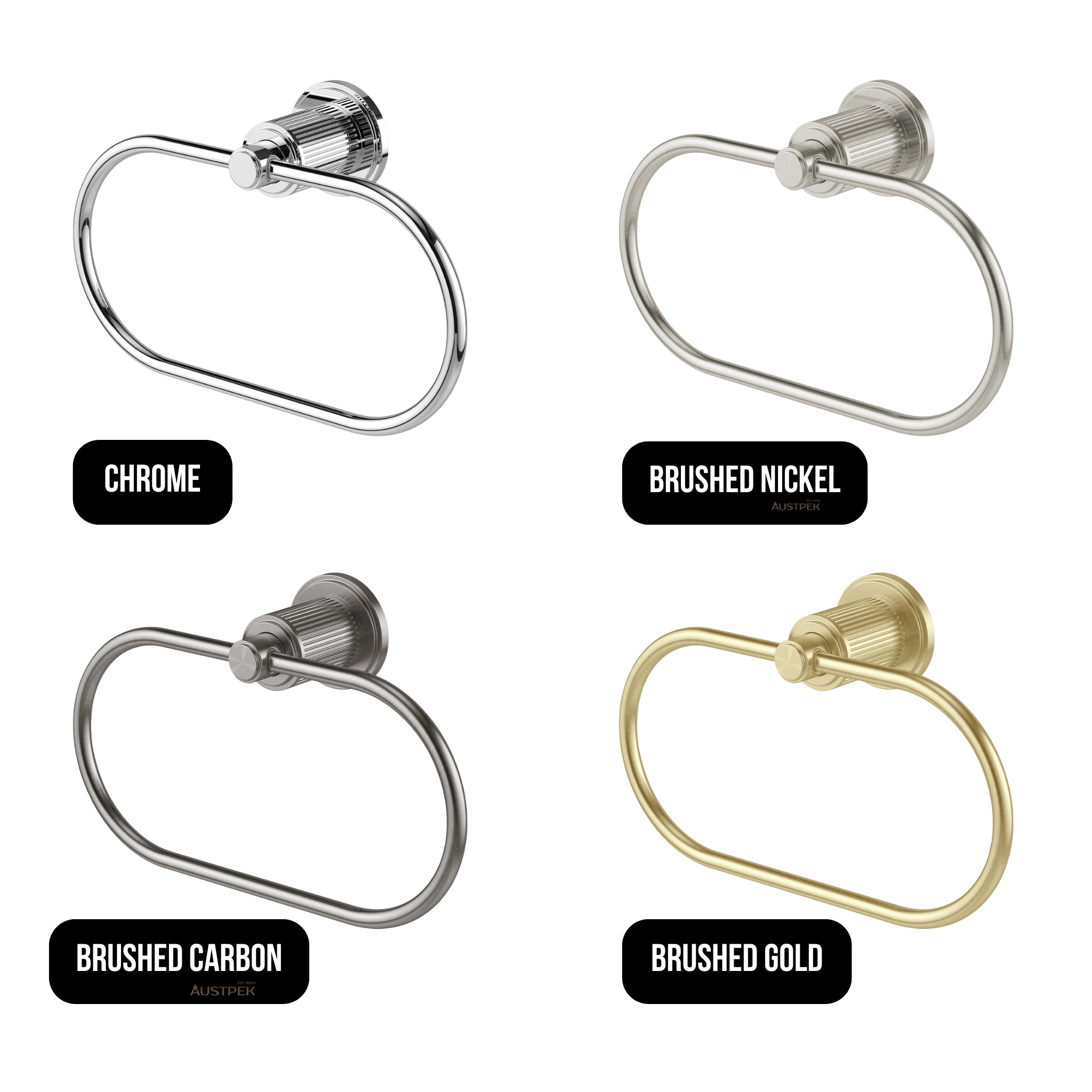 PHOENIX WILTERN HAND TOWEL HOLDER 208MM BRUSHED NICKEL