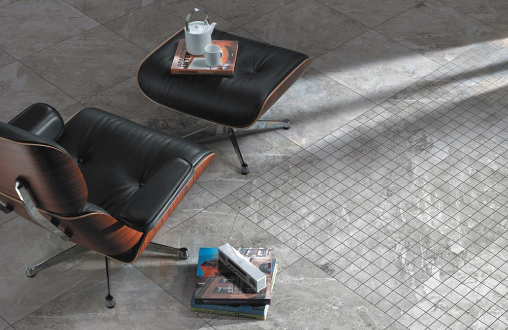 MUSES MISTERY LIGHT GREY MATTE 600X600MM SQUARE TILE (PER BOX)