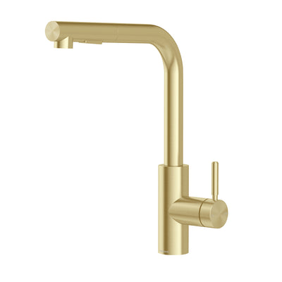 PHEONIX VIVID MKII LEAD FREE PULL OUT SINK MIXER 350MM BRUSHED GOLD