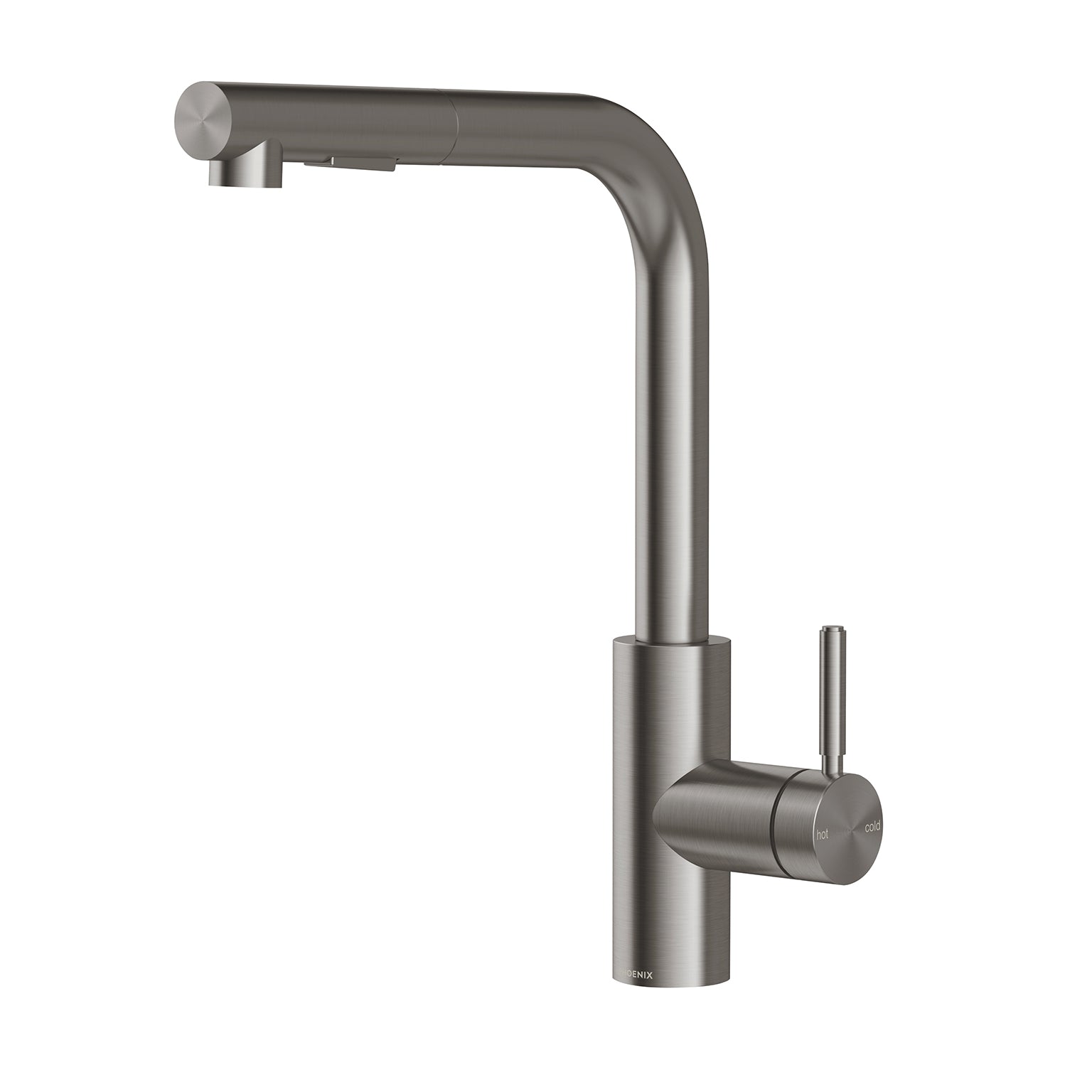PHOENIX VIVID MKII PULL OUT SINK MIXER 350MM BRUSHED CARBON