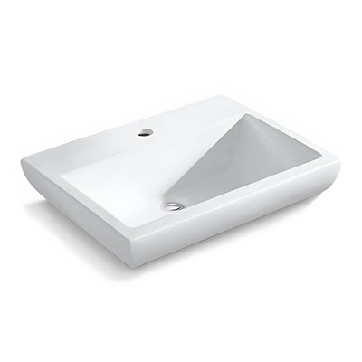 KOHLER PARLIAMENT SEMI-RECESSED BASIN WHITE 560MM