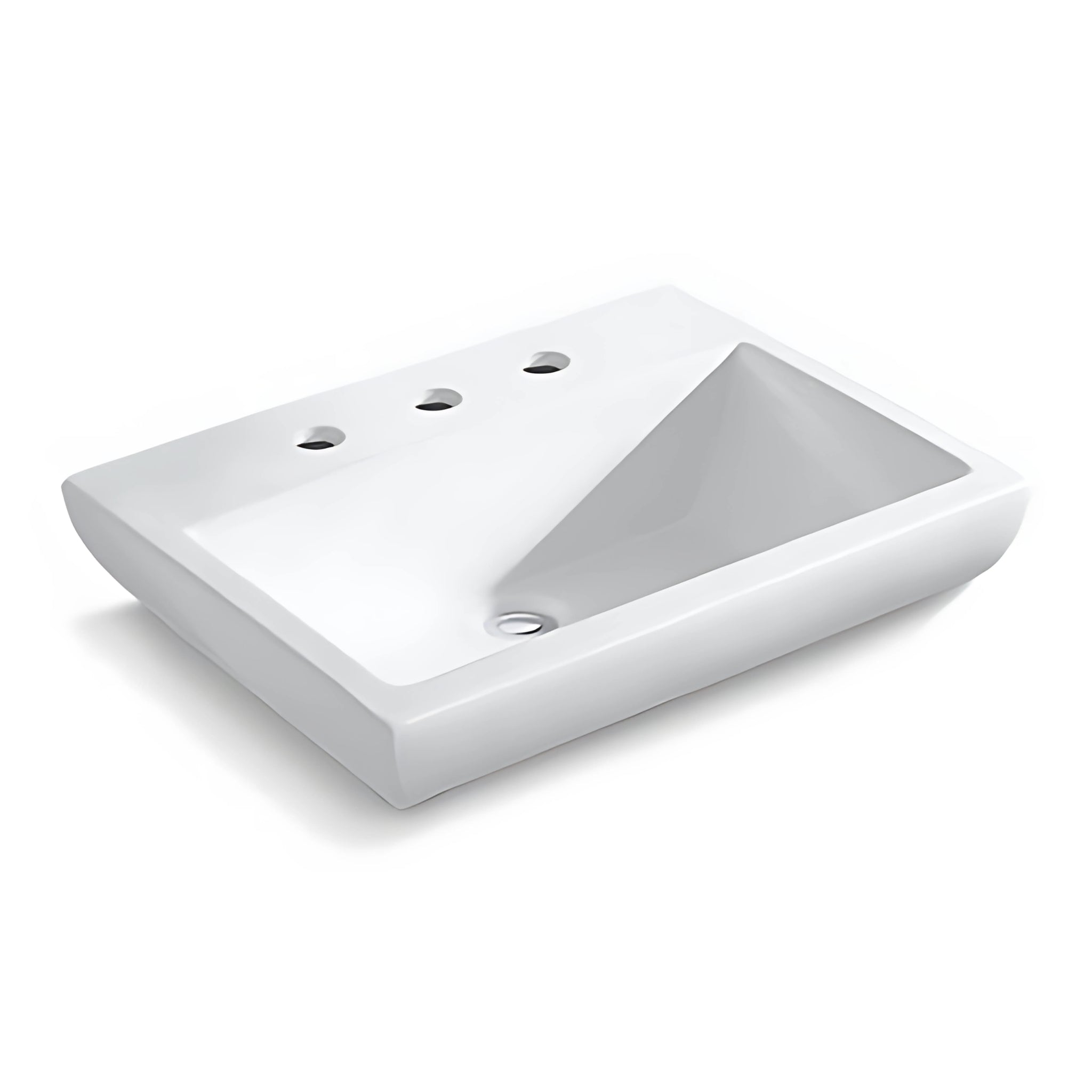 KOHLER PARLIAMENT SEMI-RECESSED BASIN WHITE 560MM
