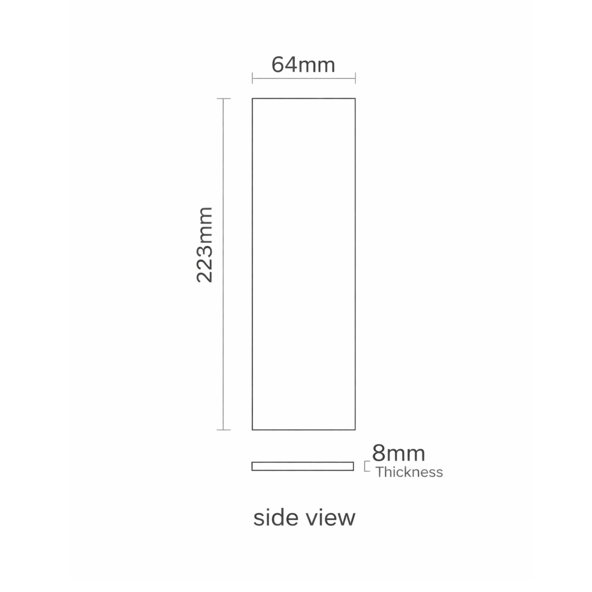 ELITE IMPORTERS GREENLAND FROST MATTE 64X223MM RECTANGLE TILE (PER BOX)