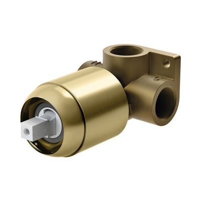 PHOENIX ARLO SHOWER AND WALL MIXER WITH TRIM KIT AND BODY BRUSHED GOLD