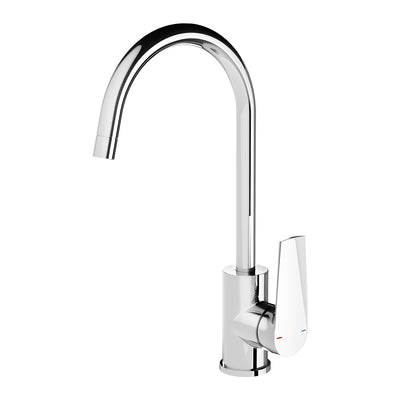 PHOENIX ARLO GOOSENECK LEAD FREE SINK MIXER 200MM CHROME