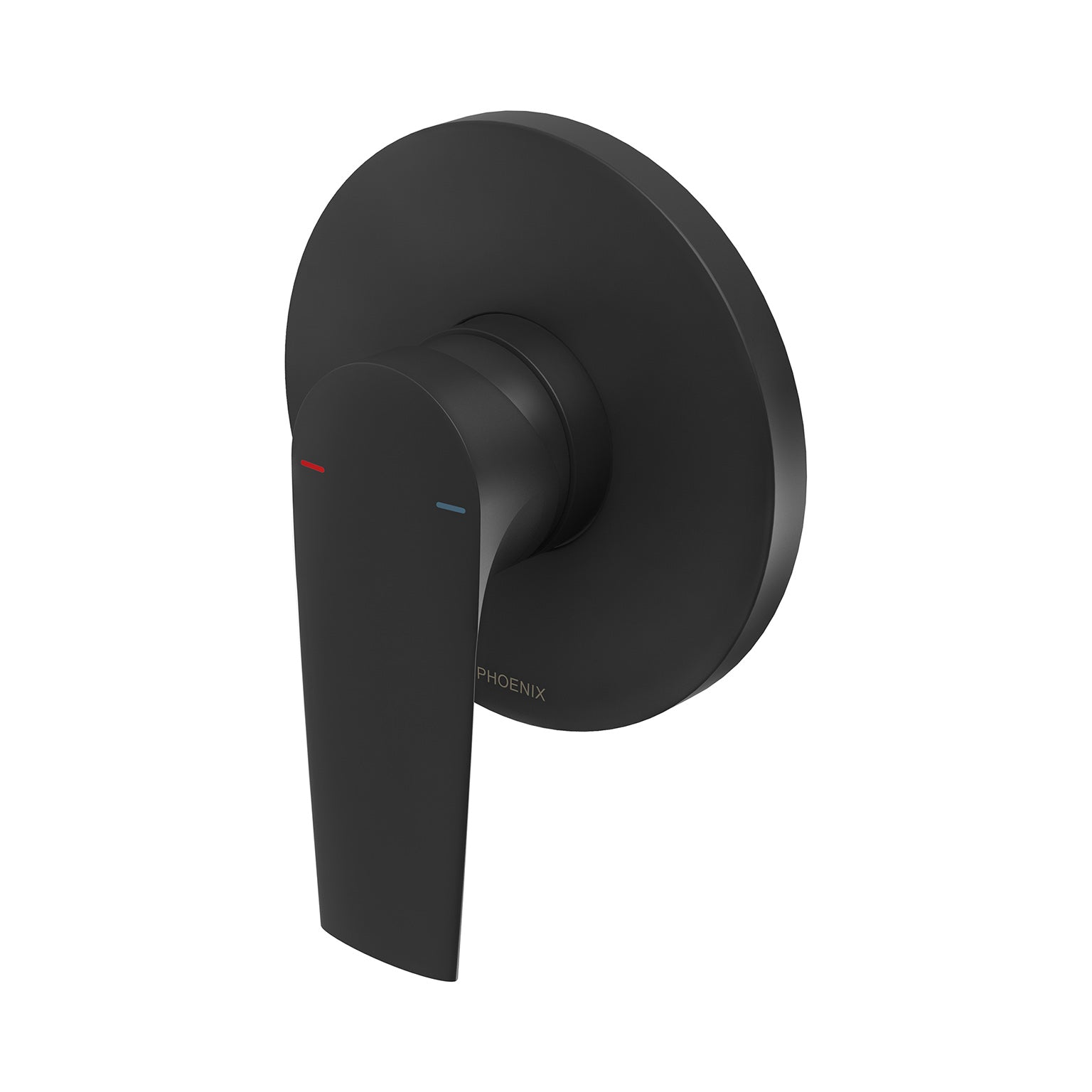 PHOENIX ARLO SHOWER AND WALL MIXER WITH TRIM KIT AND BODY MATTE BLACK