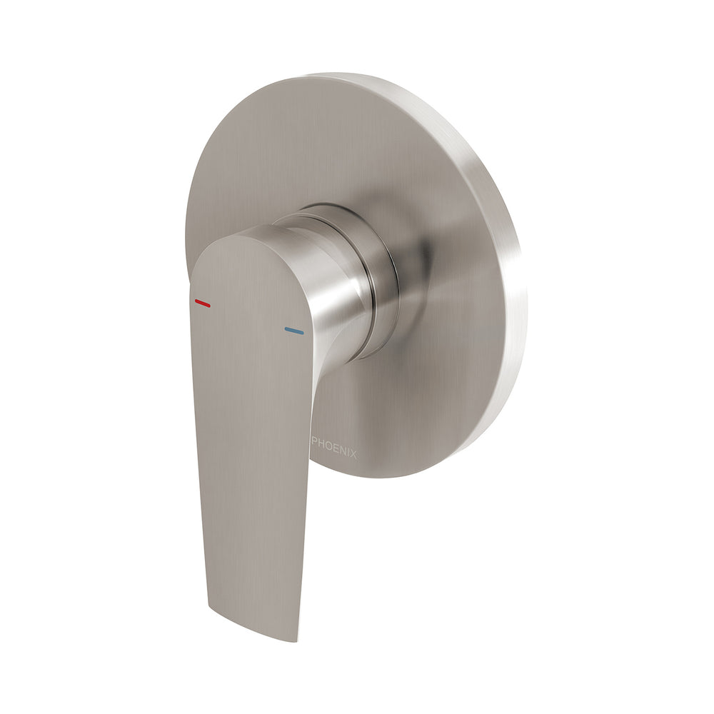 PHOENIX ARLO SHOWER AND WALL MIXER WITH TRIM KIT AND BODY BRUSHED NICKEL