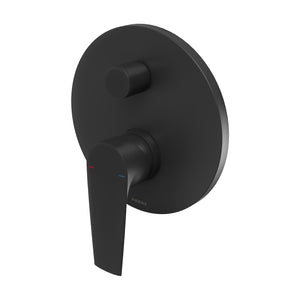 PHOENIX ARLO SHOWER AND BATH DIVERTER MIXER WITH TRIM KIT AND BODY MATTE BLACK