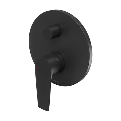 PHOENIX ARLO SHOWER AND BATH DIVERTER MIXER WITH TRIM KIT AND BODY MATTE BLACK