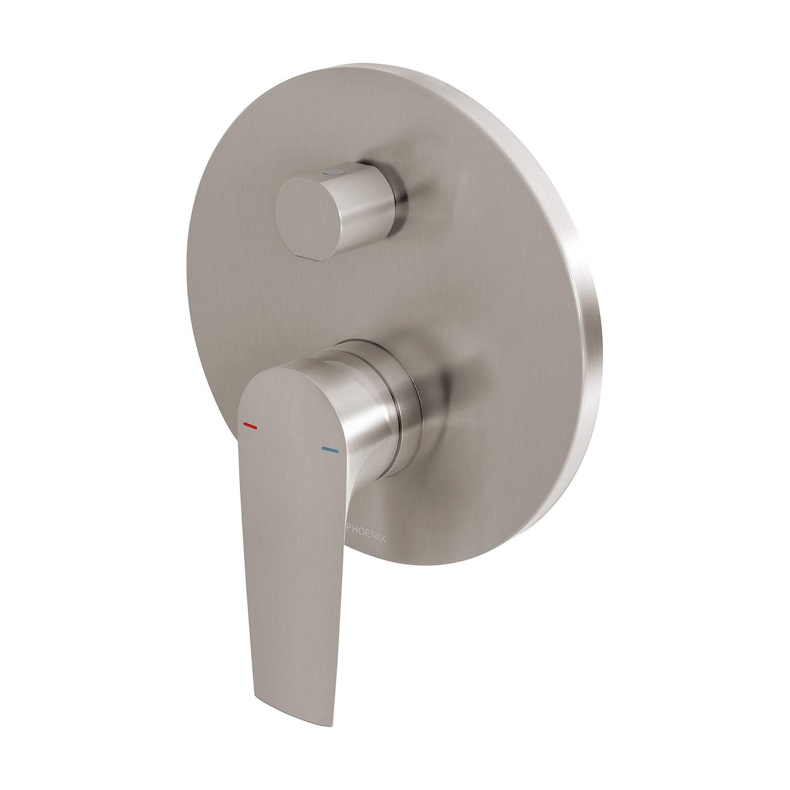PHOENIX ARLO SHOWER AND BATH DIVERTER MIXER WITH TRIM KIT AND BODY BRUSHED NICKEL