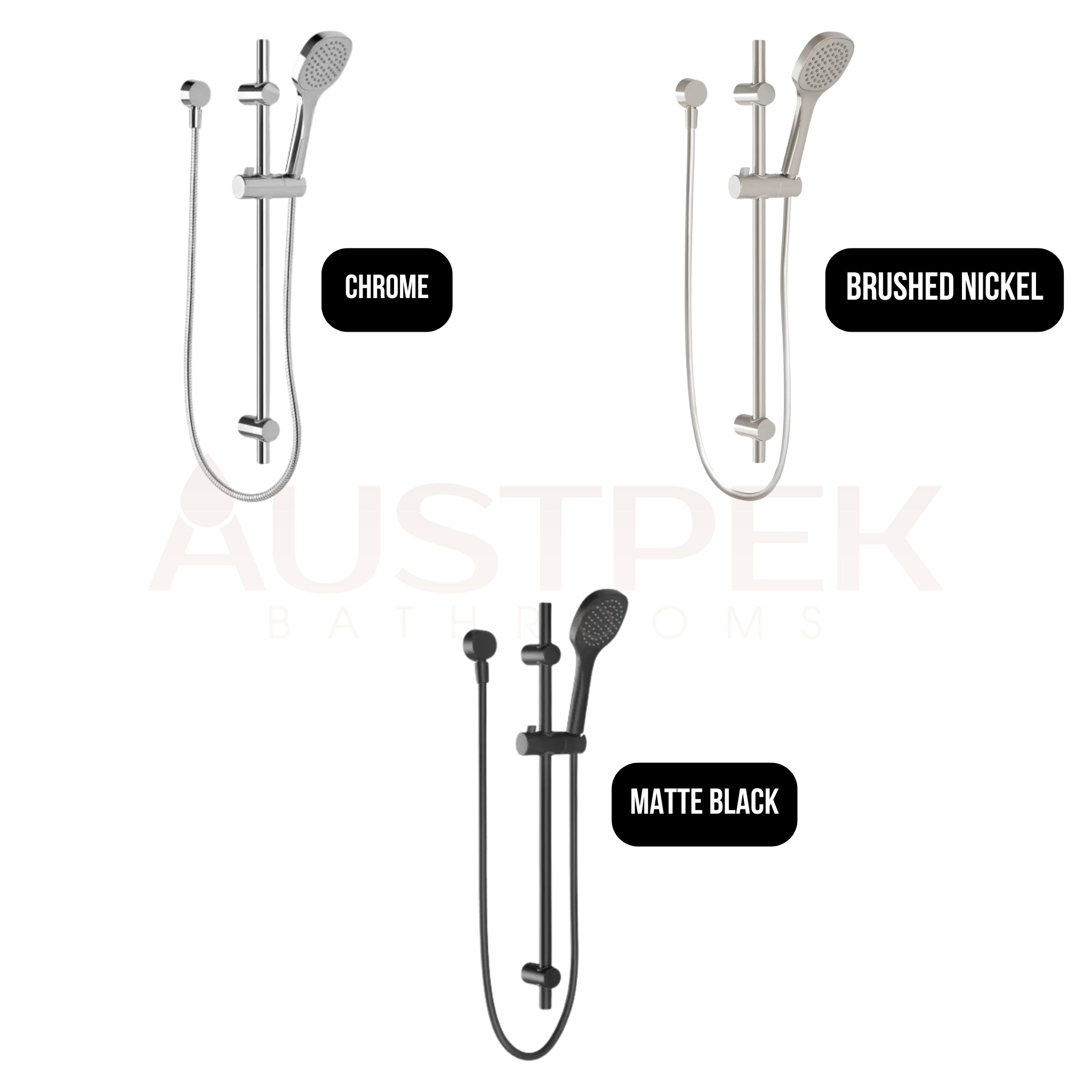 PHOENIX TEVA RAIL SHOWER  644MM MATTE BLACK