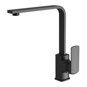 PHOENIX TEVA SQUARELINE SINK MIXER 200MM MATTE BLACK