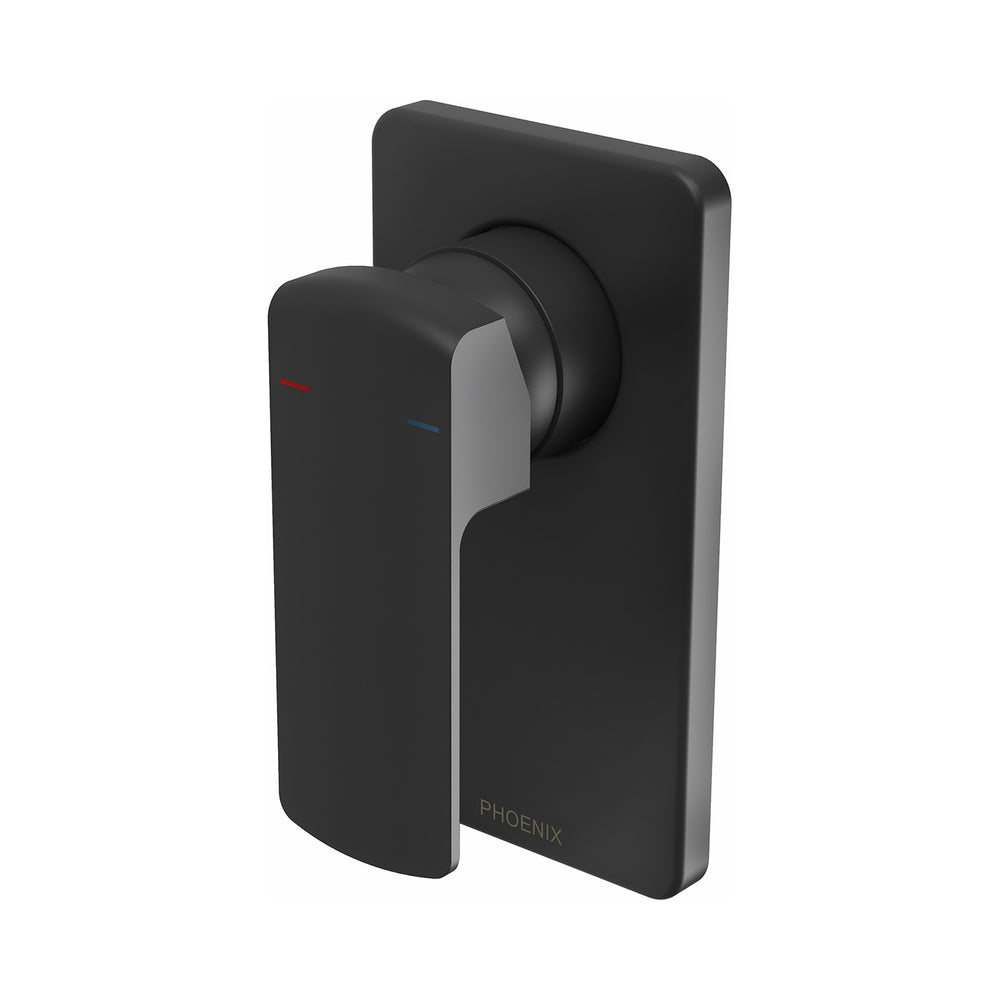 PHOENIX TEVA SHOWER AND WALL MIXER WITH TRIM KIT AND BODY MATTE BLACK