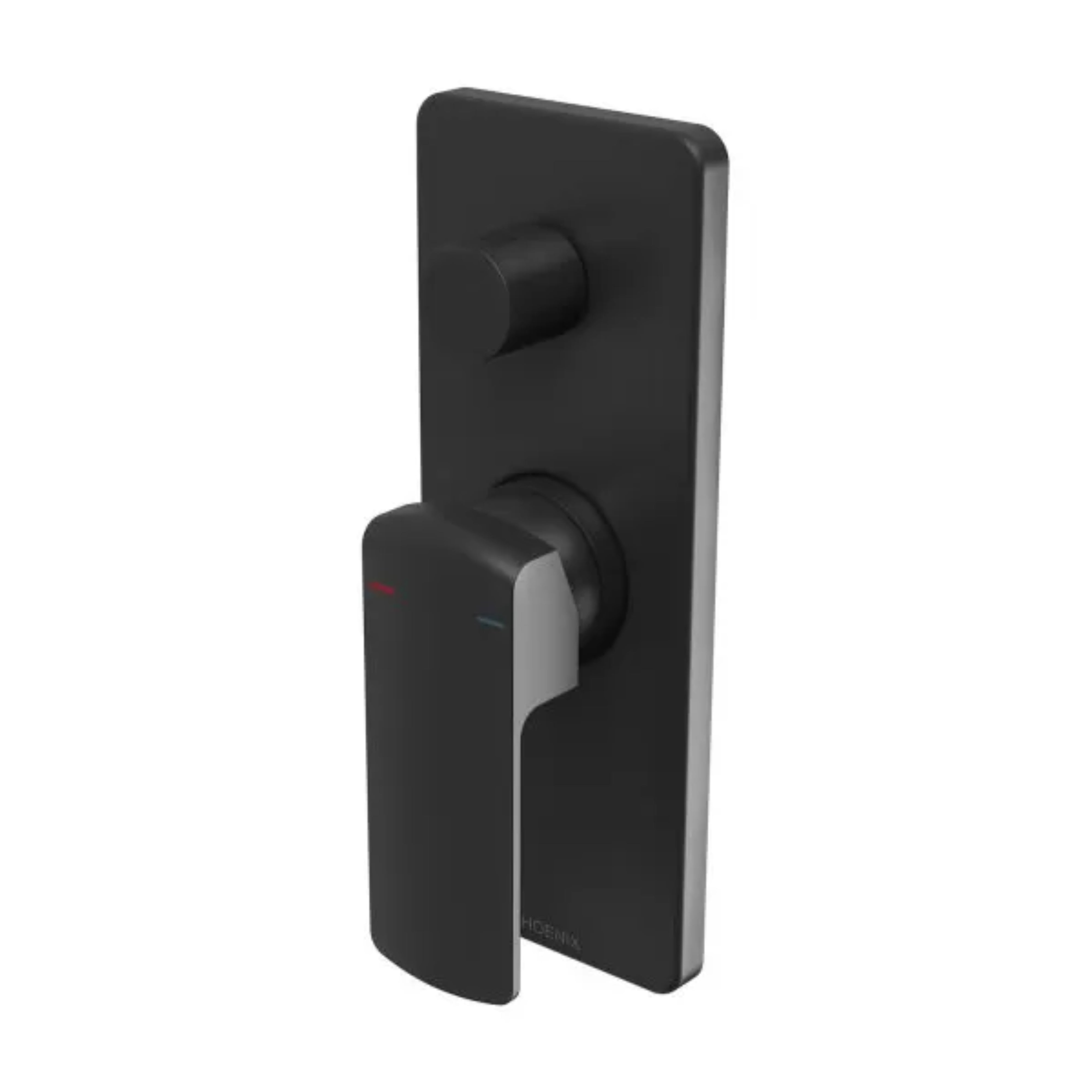 PHOENIX TEVA SHOWER AND BATH DIVERTER MIXER WITH TRIM KIT AND BODY MATTE BLACK