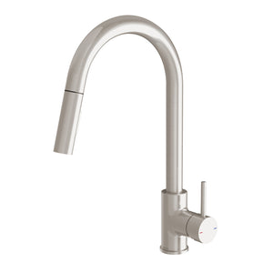 PHOENIX PINA PULL OUT SINK MIXER 230MM BRUSHED NICKEL