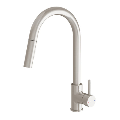PHOENIX PINA LEAD FREE PULL OUT SINK MIXER 230MM BRUSHED NICKEL