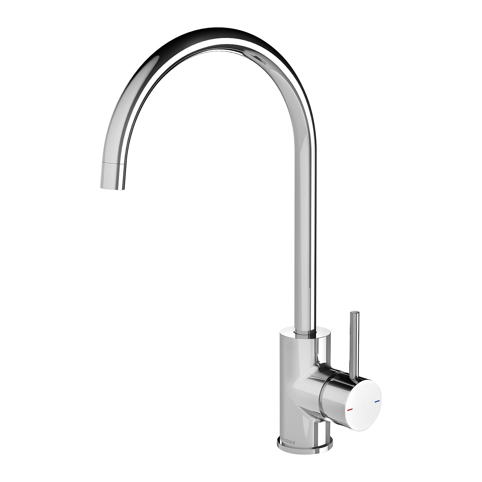 PHOENIX PINA GOOSENECK LEAD FREE SINK MIXER 374MM CHROME