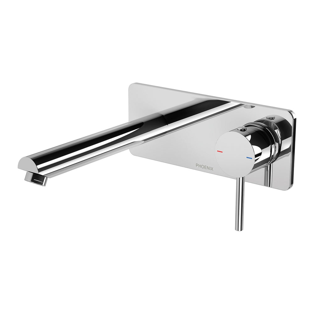 PHOENIX PINA WALL BASIN / BATH MIXER SET WITH TRIM KIT AND BODY 200MM CHROME