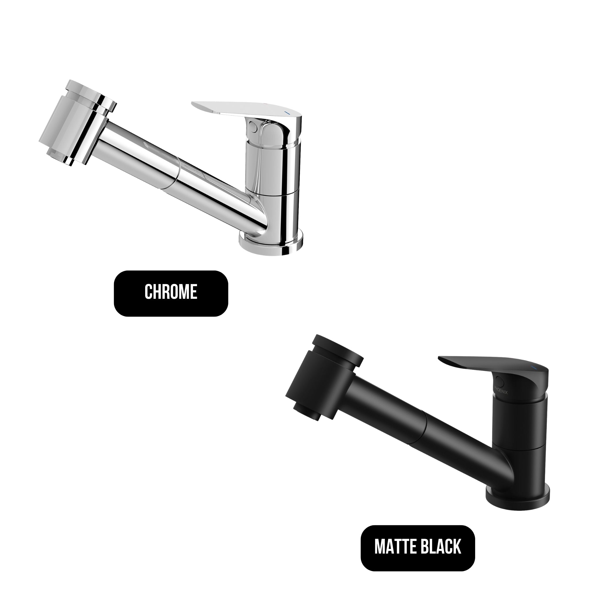 PHOENIX IVY MKII LEAD FREE PULL OUT SINK MIXER 110MM CHROME