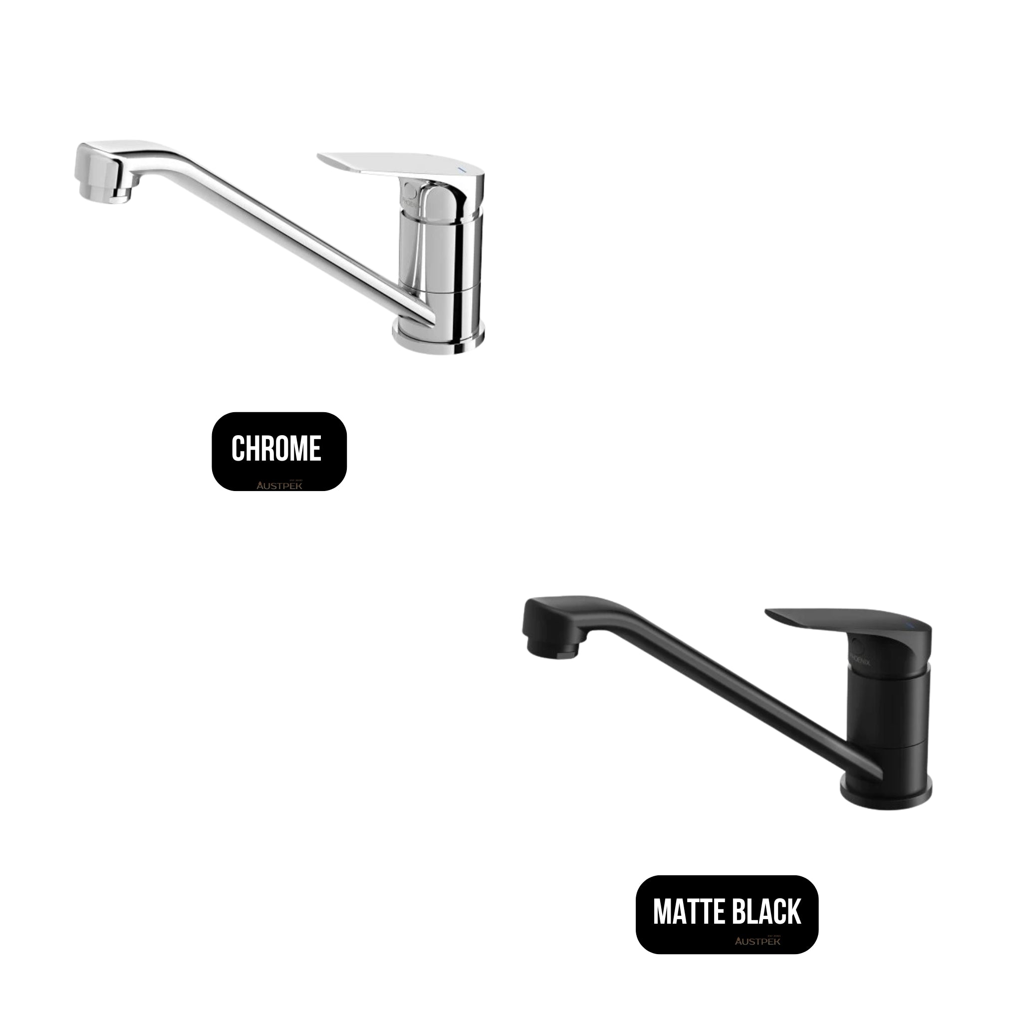PHOENIX IVY MKII LEAD FREE SWIVEL SINK MIXER 119MM MATTE BLACK