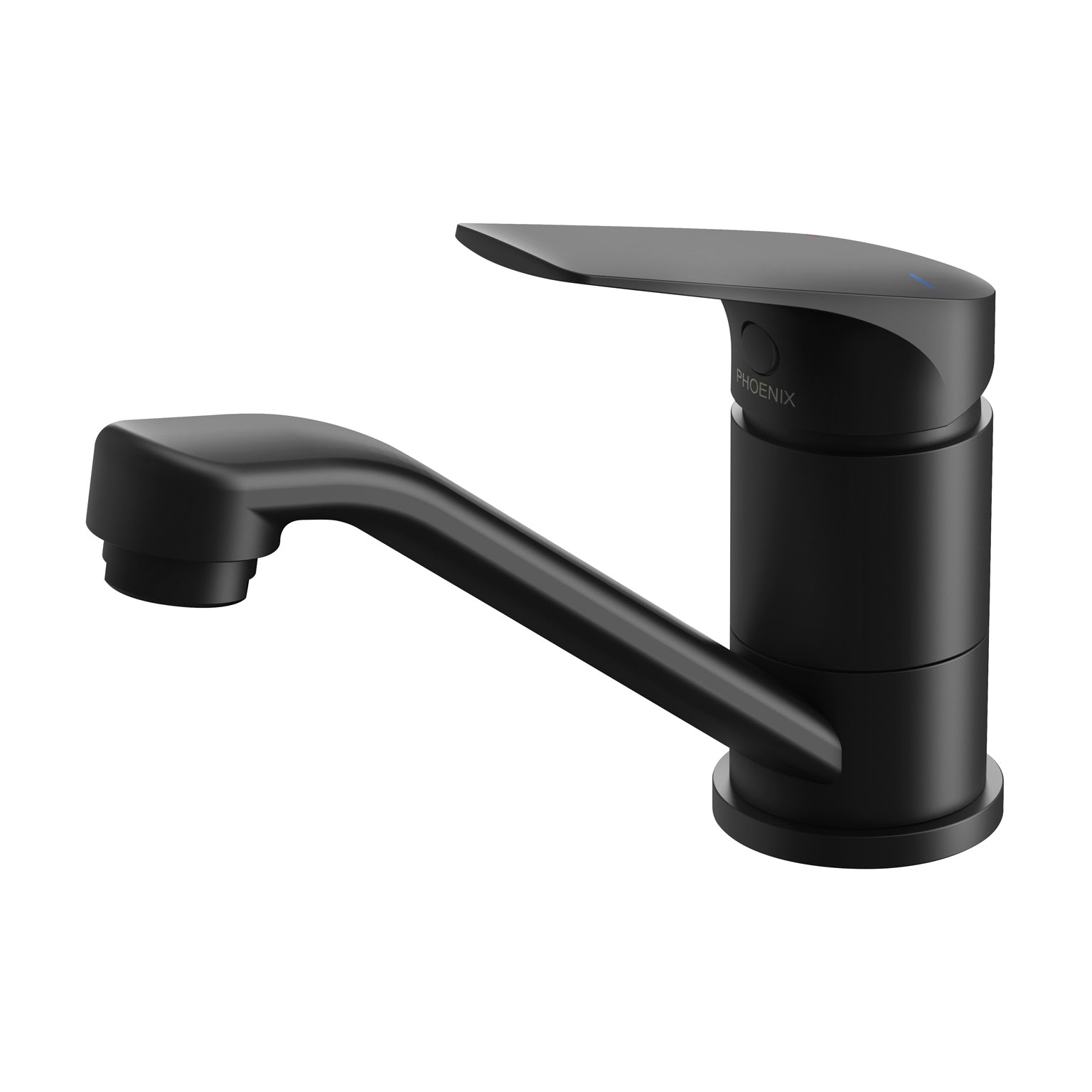PHOENIX IVY MKII LEAD FREE SWIVEL BASIN MIXER 119MM MATTE BLACK