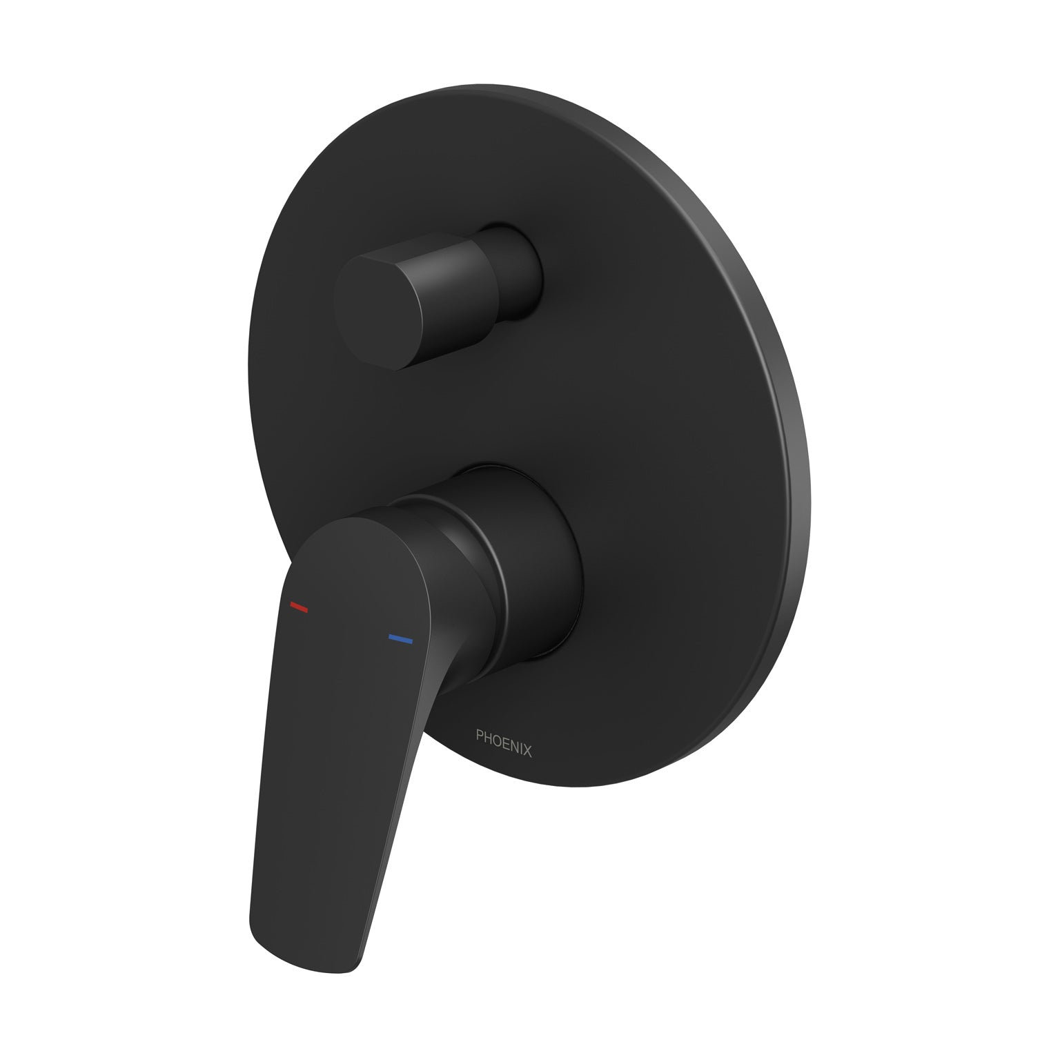 PHOENIX IVY MKII SHOWER AND BATH DIVERTER MIXER WITH TRIM KIT AND BODY MATTE BLACK