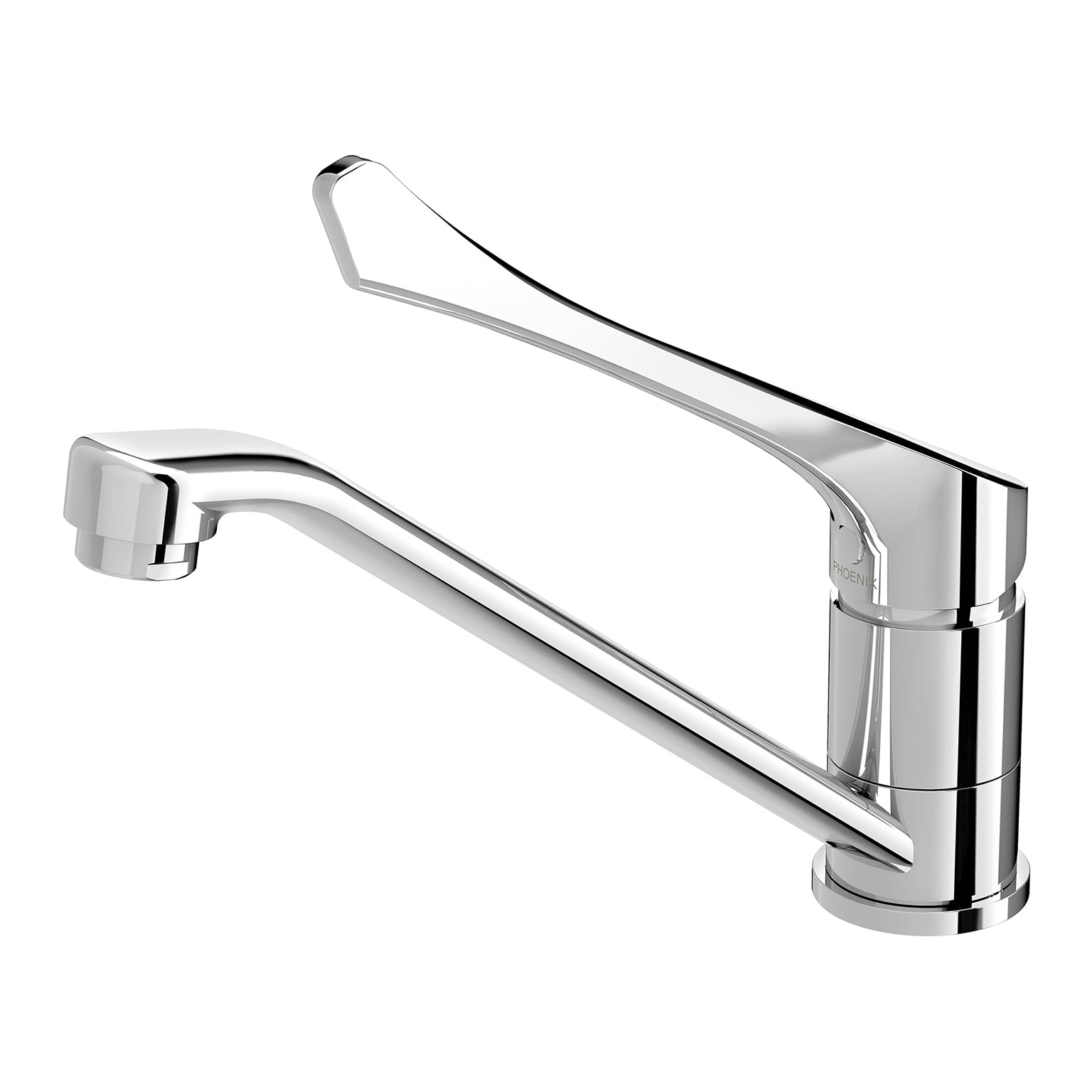 PHOENIX IVY MKII EXTENDED HANDLE SWIVEL LEAD FREE SINK MIXER 198MM CHROME