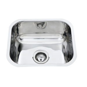 IKON CORA SINGLE BOWL UNDERMOUNT SINK STAINLESS STEEL 410MM