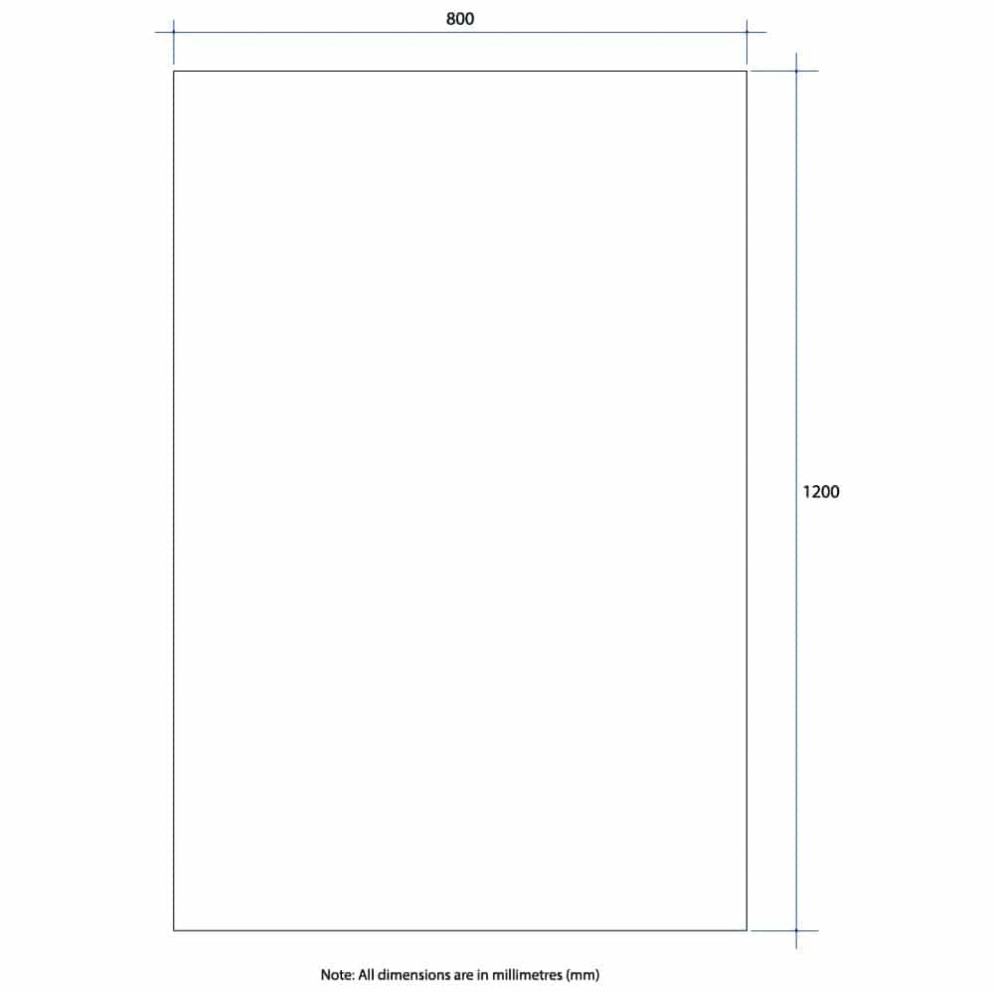 THERMOGROUP ABLAZE RECTANGLE POLISHED EDGE MIRROR 800X1200MM