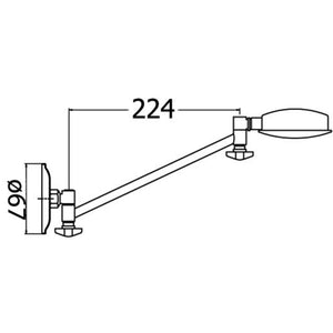 IKON RUBY ALL DIRECTION SHOWER 224MM CHROME